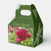 ダークマルーンのベルベット牡丹 フェイバーボックス (裏面サイド)