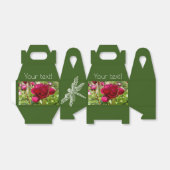 ダークマルーンのベルベット牡丹 フェイバーボックス (折り畳みなし)