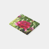 ダークマルーンのベルベット牡丹 ポストイット (アングル)