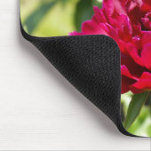 ダークマルーンのベルベット牡丹 マウスパッド (コーナー)