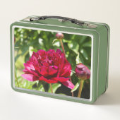 ダークマルーンのベルベット牡丹 メタルランチボックス (裏面)