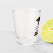 ダークマルーングレーおめでとう大学卒業 ショットグラス (左)