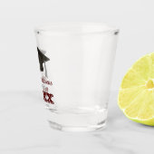 ダークマルーングレーおめでとう大学卒業 ショットグラス (右)