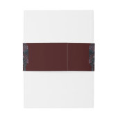 ダークマルーンマウブゴシックエレガントな結婚式 招待状ベリーバンド (裏面例)