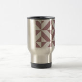 ダークマーブジオメトリックデコキューブパターン トラベルマグ (中央)