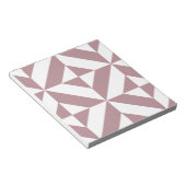 ダークマーブジオメトリックデコキューブパターン ノートパッド (アングル)