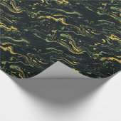 ダークマーブルスワールラッピング紙 ラッピングペーパー (角)