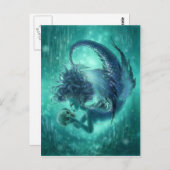 ダークマーメイドポストカード – 秘密キス ポストカード (正面/裏面)