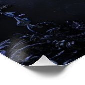 ダークミッドナイトゴシックのエレガンスのシーティングチャート ポスター (コーナー)