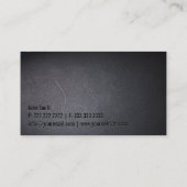 ダークミニマリストブラック監察官はっきりした 名刺 (裏面)