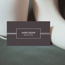 ダークミニマルエレガント弁護士名刺 名刺