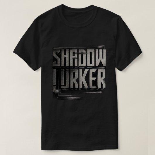 ダークミニマルゲーマーTシャツ Tシャツ (デザイン正面)