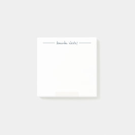 ダークミニマルブルーモノグラムのフルネーム ポストイット