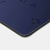 ダークミュージカルグラデーションノート海軍 デスクマット (コーナー)