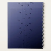 ダークミュージカルグラデーションノート海軍 プランナー手帳 (裏面)