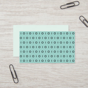 ダークミントグリーンブラック01パターン名刺 名刺