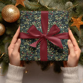 ダークムーディアメリカンミスタントウインターホリデー ラッピングペーパー