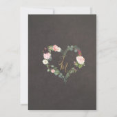 ダークムーディオータムフローラ結婚式招待状 招待状 (裏面)