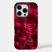 ダークムーディカスタムネームのローズ Case-Mate iPhoneケース (裏面)