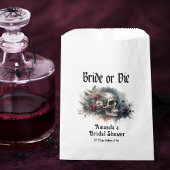 ダークムーディゴシックブライドまたはダイブライダルシャワー フェイバーバッグ