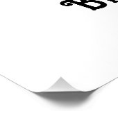 ダークムーディゴシックブライドまたはダイブライダルシャワー ポスター (コーナー)