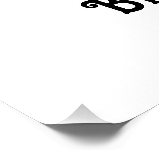 ダークムーディゴシックブライドまたはダイブライダルシャワー ポスター (コーナー)