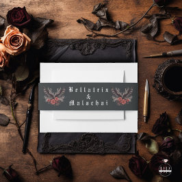 ダークムーディゴシック 招待状ベリーバンド