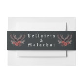 ダークムーディゴシック 招待状ベリーバンド (正面例)