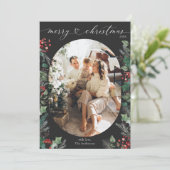 ダークムーディシック植物写真クリスマスカード シーズンカード (スタンド正面)