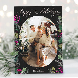 ダークムーディハッエレガントプホリデーズカード シーズンカード