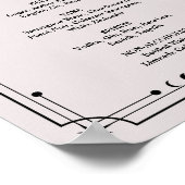 ダークムーディハロウィン結婚のバーサイン ポスター (角)