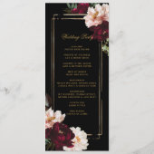 ダークムーディバーガンディ赤面ブラックフローラ プログラム (裏面)