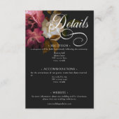 ダークムーディバーガンディ&クリームペオニースブラック詳細 エンクロージャーカード (正面)