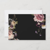 ダークムーディパステルオプティッシュフローラブラックNo Dinner 出欠カード (裏面)