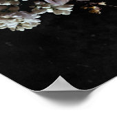 ダークムーディパステルオプテックフローラ結婚ズウェルカム ポスター (角)