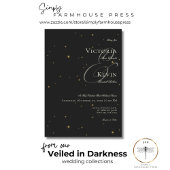 ダークムーディビクトリアンスター結婚ズ 招待状