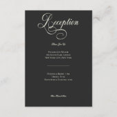 ダークムーディビクトリアンムーン&サンウェディング エンクロージャーカード (正面)