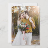 ダークムーディフォレストツリーズアットトワイライト婚約 招待状 (裏面)