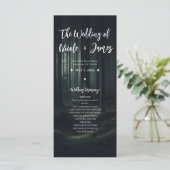 ダークムーディフォレストツリーズトワイライト結婚式 プログラム (スタンド正面)