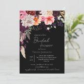 ダークムーディフローラブライダルシャワー 招待状 (スタンド正面)