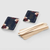 ダークムーディブルゴーニュ赤面フローラネイビープログラム ハンドファン (組立なし)