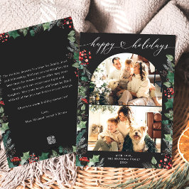 ダークムーディボタニカルハッピーホリデー2写真 シーズンカード