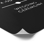 ダークムーディミニマルーティール(緑がかった色)の蛾イベントの順序 ポスター (角)