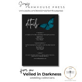 ダークムーディミニマルーティール（緑がかった色）モス結婚ズ詳細 エンクロージャーカード