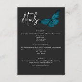 ダークムーディミニマルーティール（緑がかった色）モス結婚ズ詳細 エンクロージャーカード (正面)