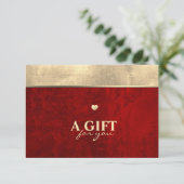 ダークムーディレッド、スクラッチとゴールドフォイルハート (スタンド正面)