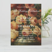 ダークムーディロマンチックアンティーク絵画オランダ結婚ズ 招待状 (スタンド正面)