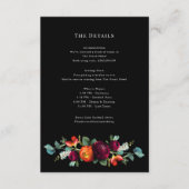 ダークムーディロマンチックオランダ結婚フローラの詳細 エンクロージャーカード (正面)