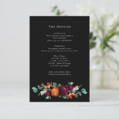 ダークムーディロマンチックオランダ結婚フローラの詳細 エンクロージャーカード (スタンド正面)