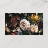 ダークムーディロマンチックフローラオランダ座席表 名刺 (裏面)